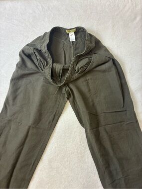 Islander Men's Olive Chino-Style Linen Pants
